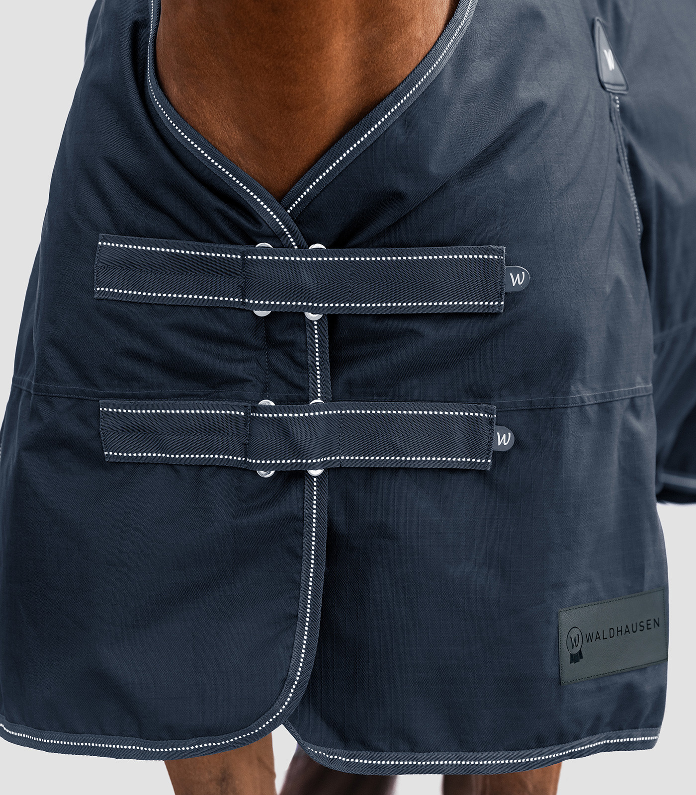 Capa de exterior High Neck Waldhausen Arctic 100 g Azul noturno