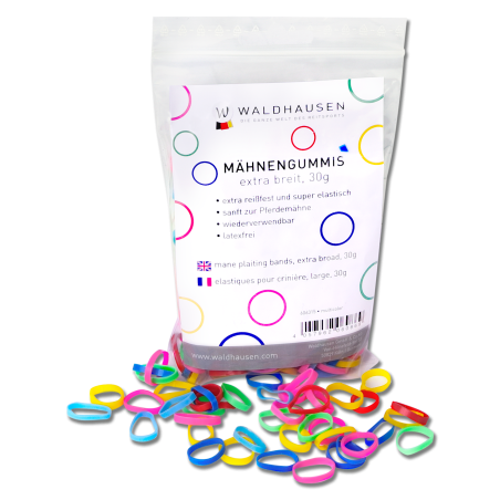 Elásticos Waldhausen extralargos para trançar multicoloridos