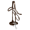 Bridão hackamore Waldhausen X-Line - Castanho