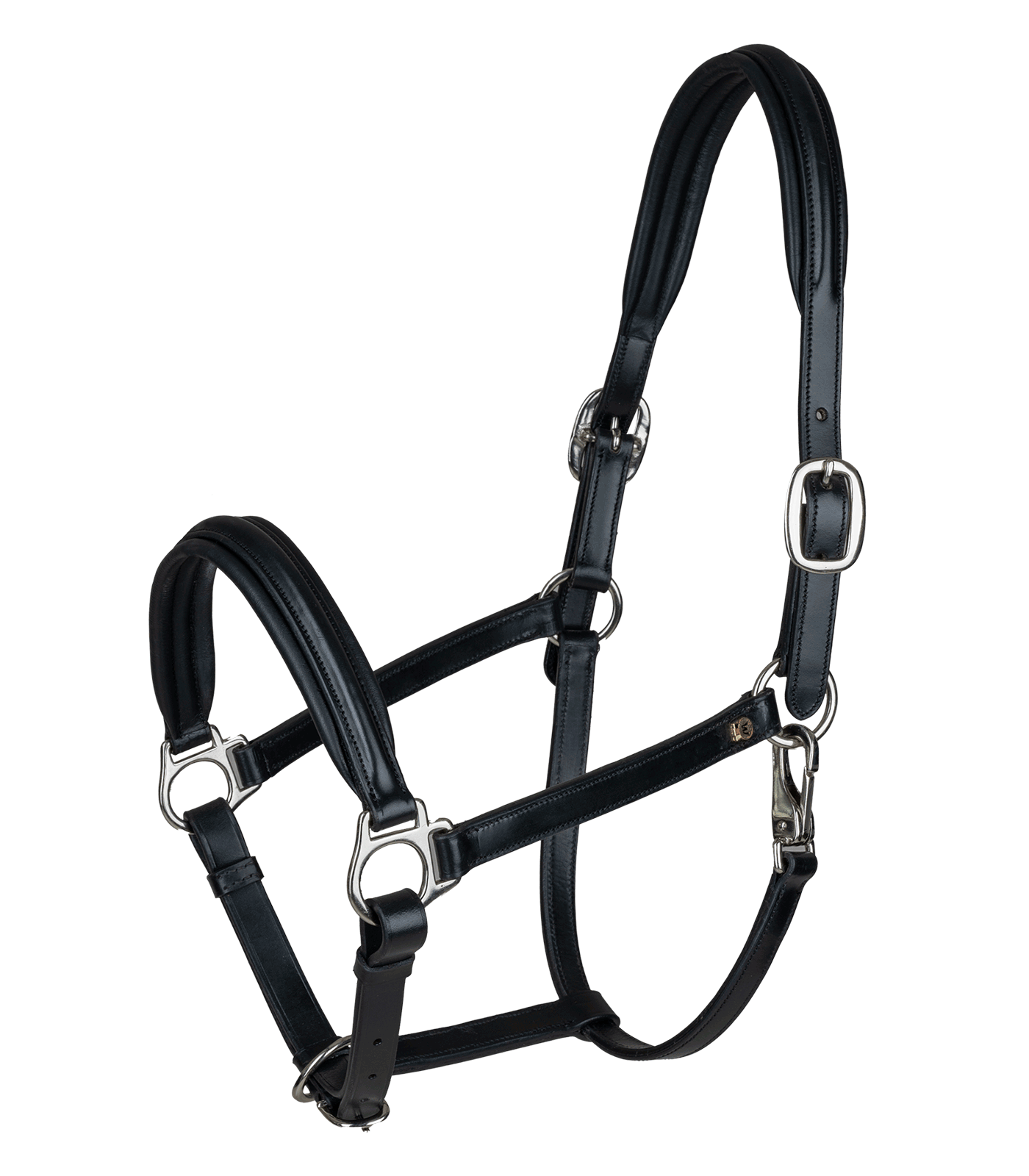 Cabeçada de couro Waldhausen Classy X-Line Preto / prata