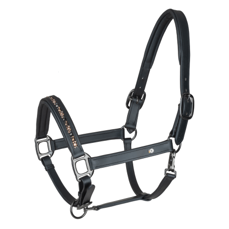 Cabeçada de couro Waldhausen Crystal X-Line