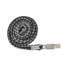 Corda de condução Waldhausen Plus com mosquetão anti-pânico - Preto / cinza