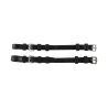 Bridões com argolas Waldhausen S-Line por par - Preto