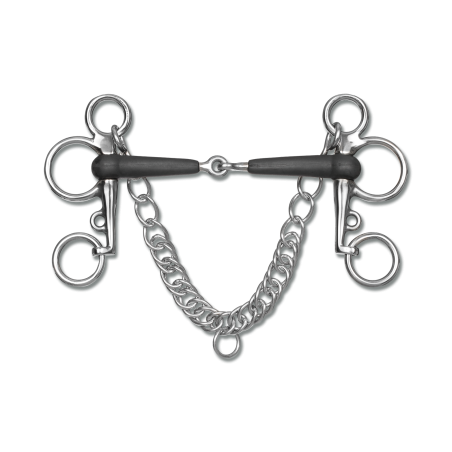 Pelham de borracha Waldhausen com quebra simples