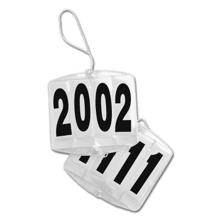 Porta-números Waldhausen 4 dígitos para bridão com elásticos