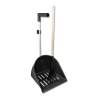Pá coletora de esterco Waldhausen ShakerXL com ancinho - Preto