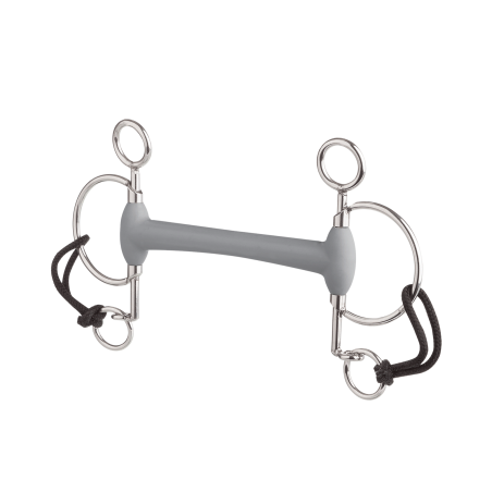 Freio Pelham Beris curto com cano de oliva