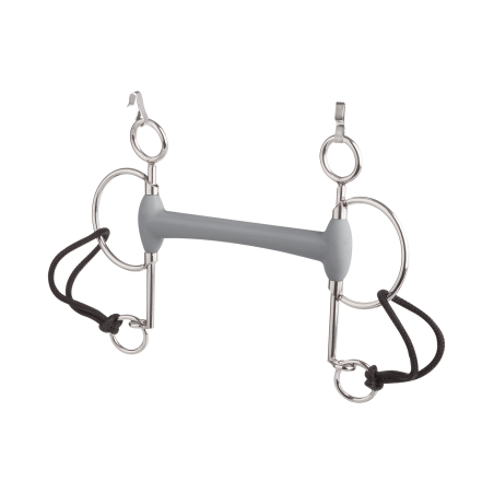 Freio Pelham Beris de cano longo com oliva