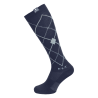 Meias de equitação ELT Argyle - Azul profundo / azul pedra