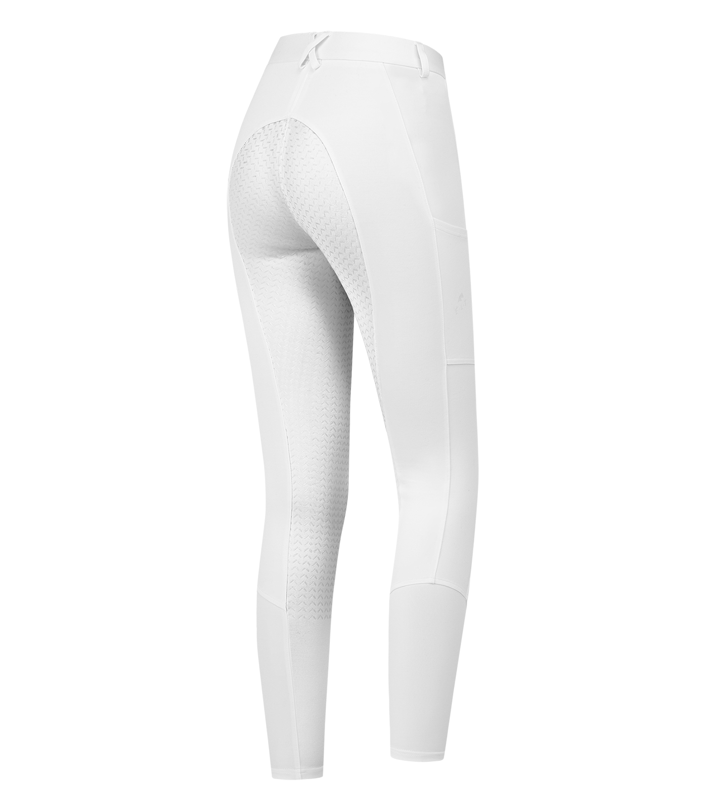 Calça de equitação ELT Essential silicone feminina Branco