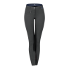 Calça de equitação infantil ELT Fun Sport - Asfalto / preto