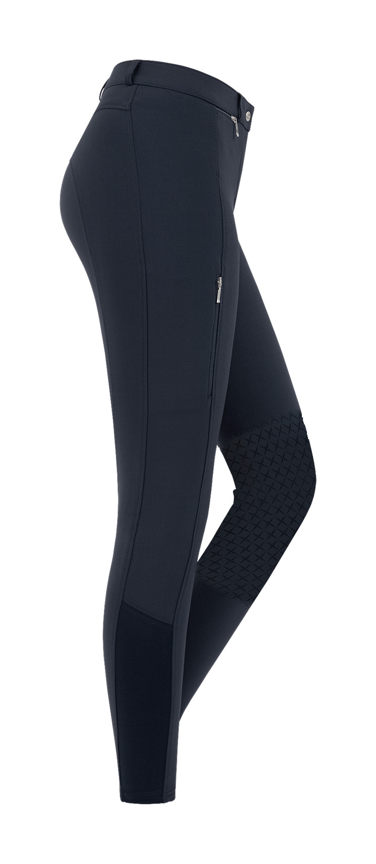 Calça de equitação ELT Micro grip nos joelhos Azul noturno