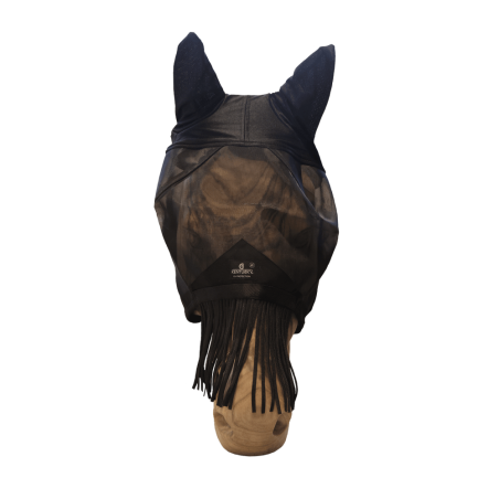 Máscara anti-mosca clássica com orelhas e franjas no focinho Kentucky
