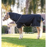 Capa Horseware Amigo 1200D Plus Poney Turnout 0g - Preto / cinza titânio / prata