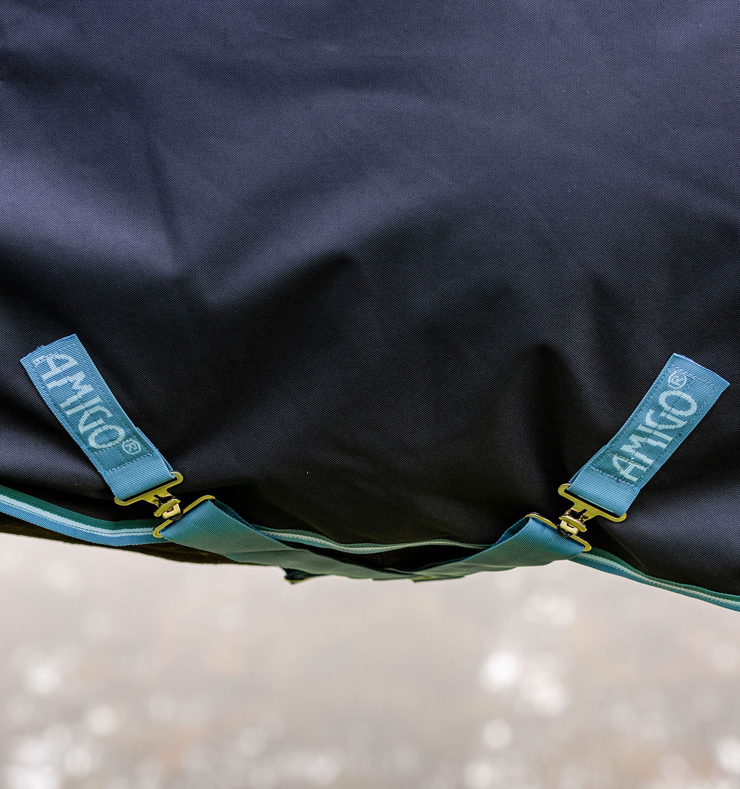 Capa Horseware Amigo Bravo 12 50g Turnout Marinho / turquesa Azul