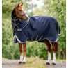 Capa Horseware Rambo 1680D Turnout Plus 100g - Marinho / tempestade / cinza prateado