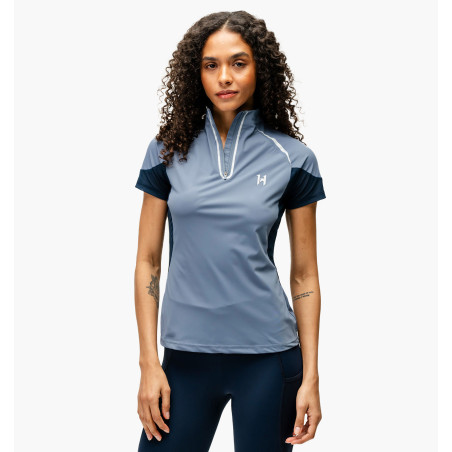 Pólo 1/4 zip Horseware Stamina mangas curtas