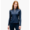 Polo 1/4 zíper Horseware Stamina de mangas compridas - Marinho