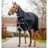 Cobertura Horseware Amigo 1200D Integrated Turnout 150g - Preto / cinza titânio / prata