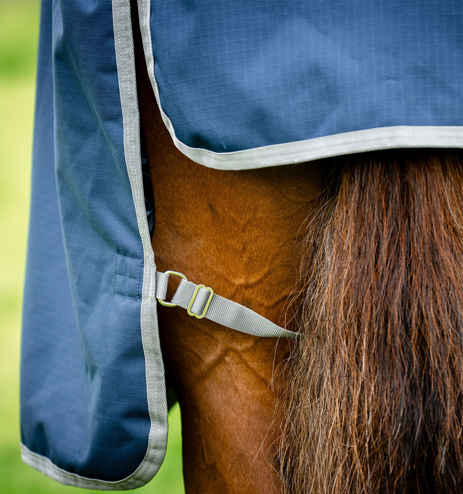 Cobertura Amigo Ripstop Horseware 900D Plus Turnout 200g Marinho / cinza titânio Azul-marinho