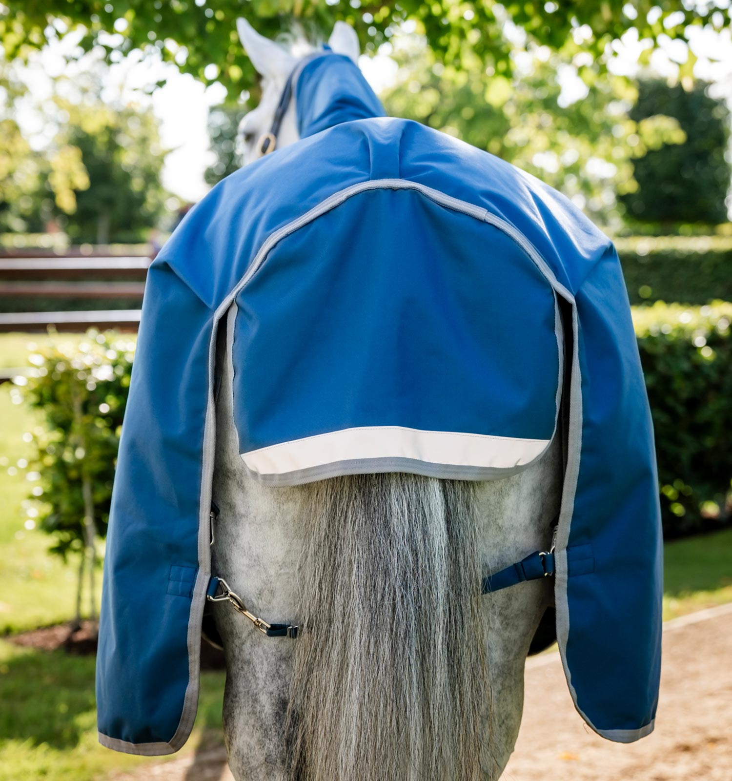 Capa Horseware Ionic Therapy Turnout 100g Bleu imperial / argent /Marine Azul