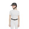Camisa de competição Aerolight de manga curta Horse Pilot feminina - Branco