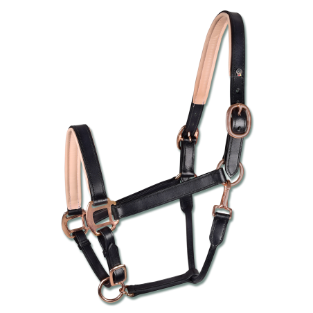 Cabeçada de couro Rosé Waldhausen X-Line