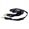 Martingal longo de nylon com mosquetões Finn-Tack Pro - Preto