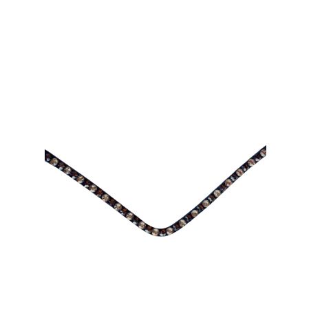 Frontal Montar Fair latte / marrom cristal curvado