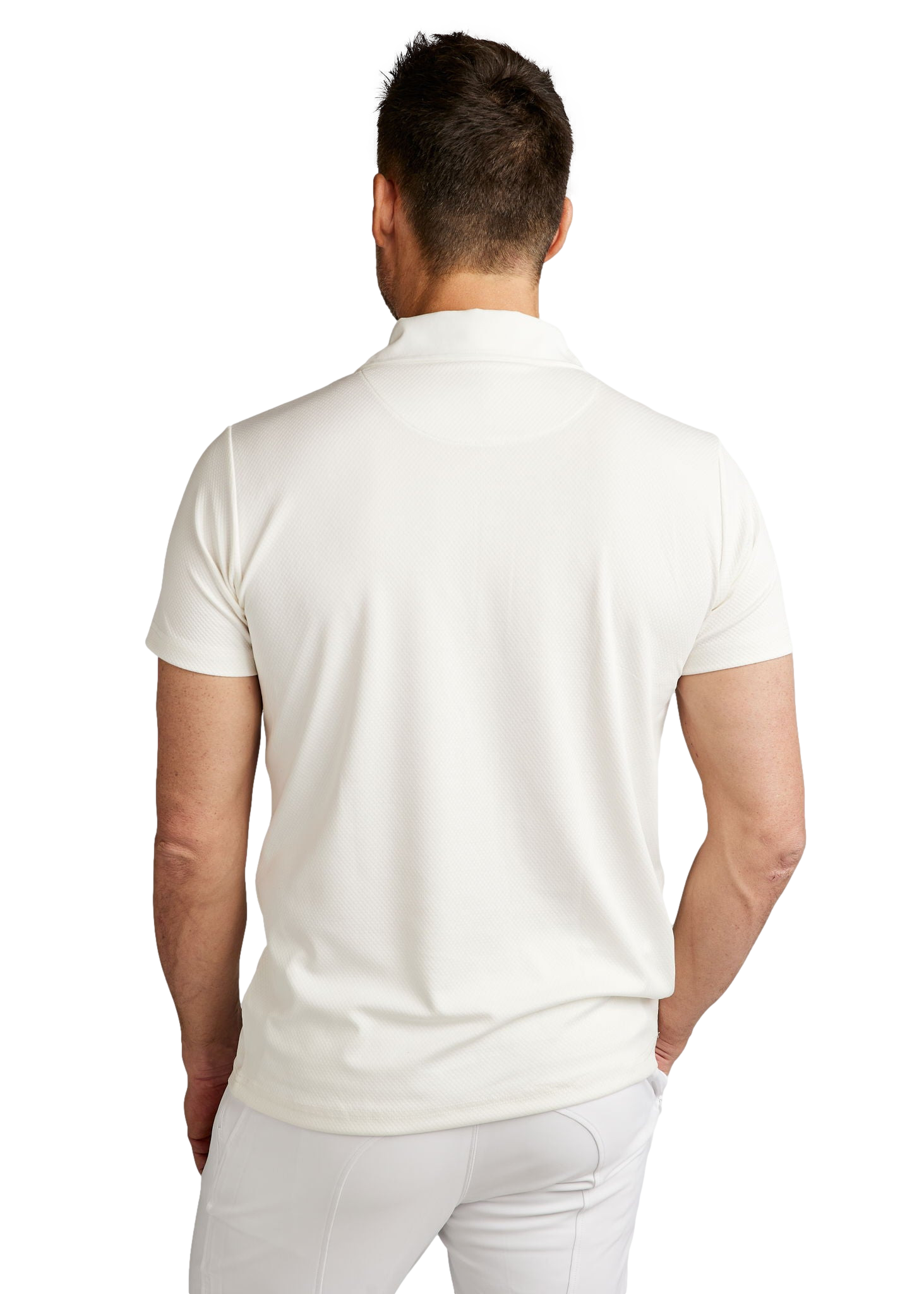 Polo de competição Montar MoWill estruturado feminino Branco