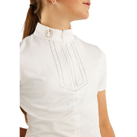 Polo de concurso Montar MoViolet Junior cristal rosé dourado