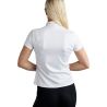 T-shirt de mangas curtas Montar MoBlair com cristal cinza escuro feminino - Branco