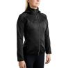 Casaco softshell com fecho completo Montar MoBlair capuz removível cristais gun metal feminino - Preto