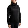 Sweatshirt Montar MoNaja gola alta cristais gun metal feminino - Preto