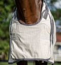 Capa anti-moscas Horseware Rambo Optimo Supreme Summer Sheet Plus CarreauxMarine / gris orage / argent Motivos