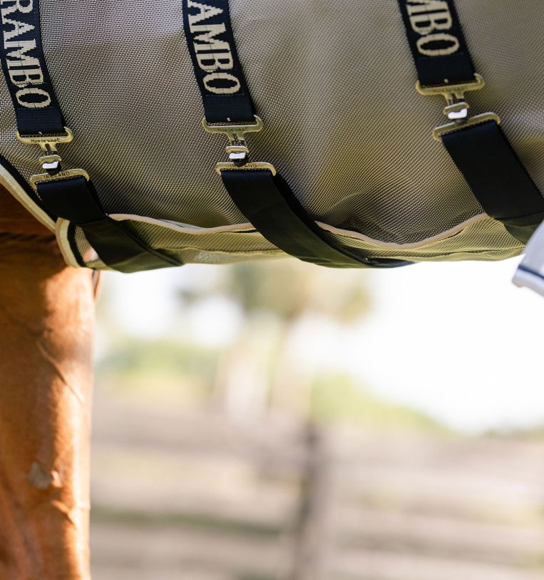 Capa anti-moscas Horseware Rambo Protector disco Prata / marinho
