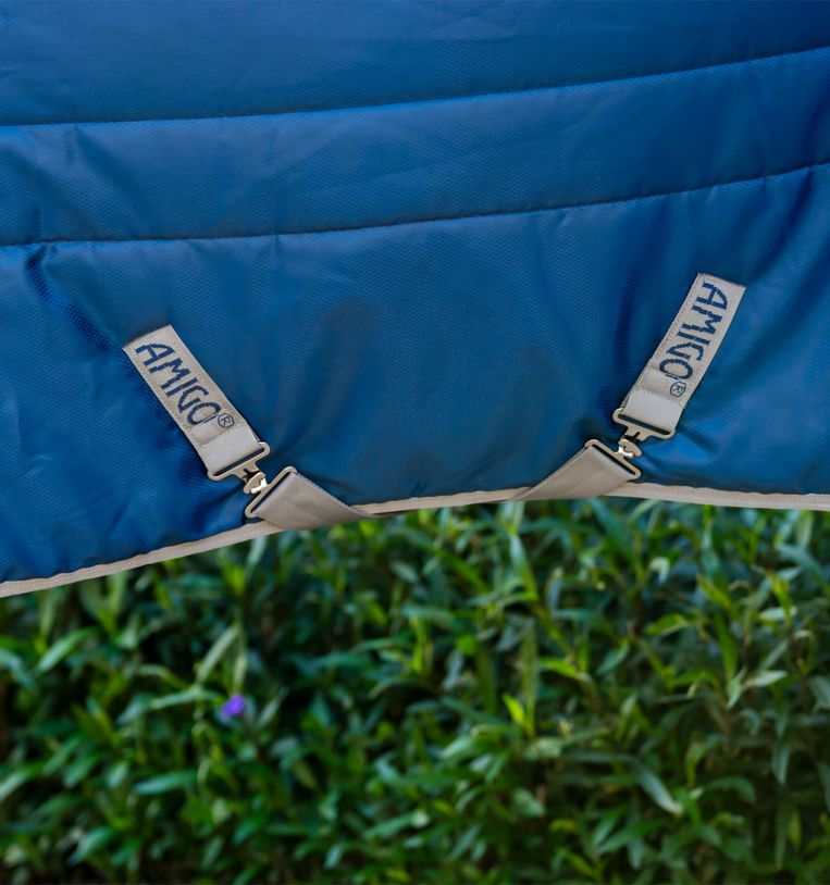 Cobertura de estábulo Horseware Amigo Ripstop Insulator Plus 350g Marinho / cinza titânio Azul-marinho