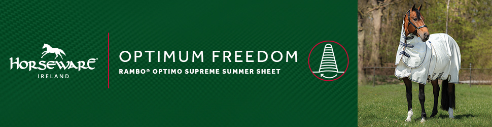 Capa anti-moscas Horseware Rambo Optimo Supreme Summer Sheet Plus CarreauxMarine / gris orage / argent Motivos