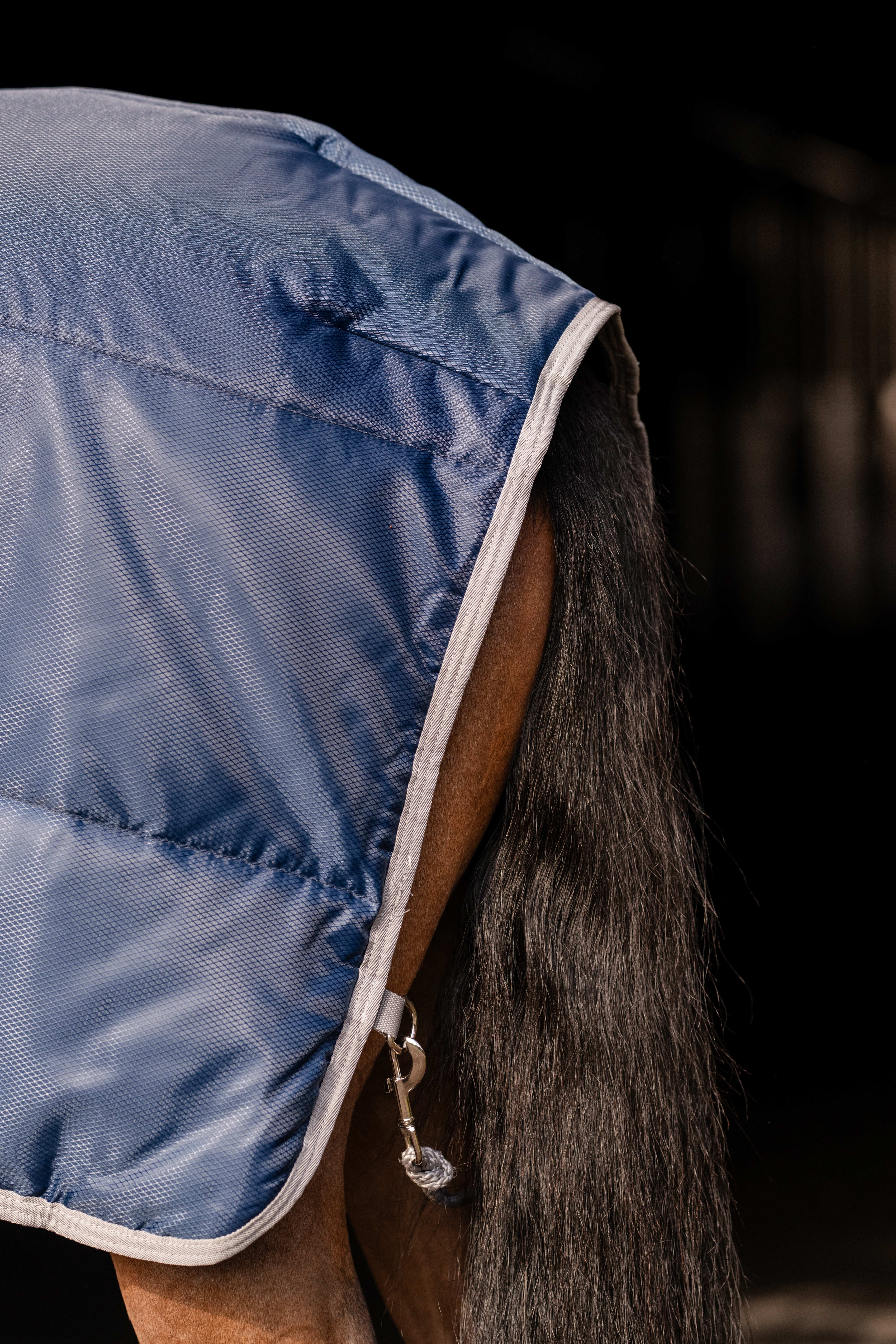 Cobertura de estábulo Horseware Amigo Ripstop Insulator Plus Pônei 200g Marinho / cinza titânio Azul-marinho