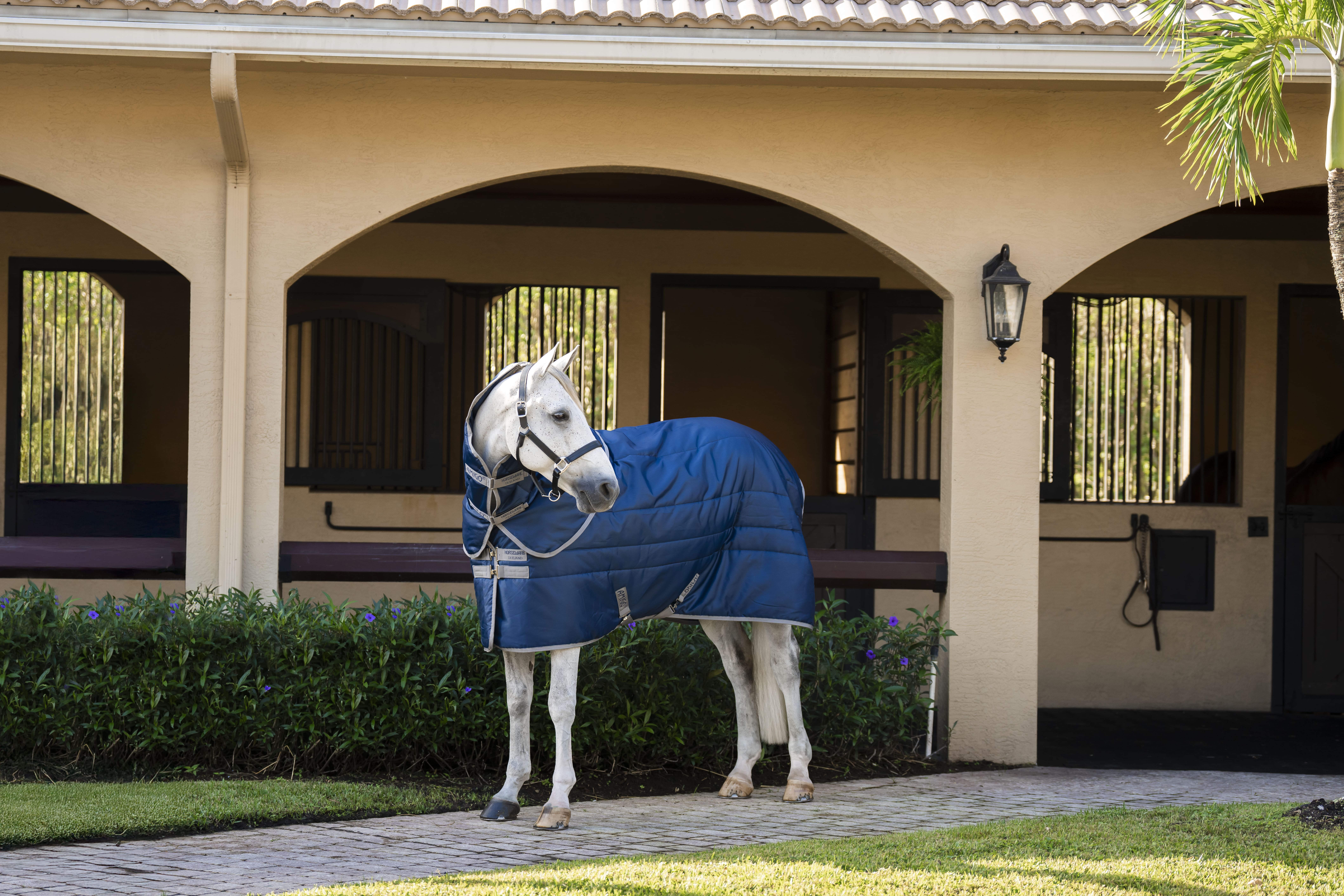 Cobertura de estábulo Horseware Amigo Ripstop Insulator Plus Pônei 200g Marinho / cinza titânio Azul-marinho