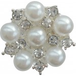 Grampo de cabelo com strass/pérola