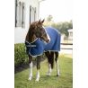 Capa Horseware Amigo Jersey Poney Cooler - Marinho / cinza titânio / prata