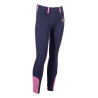Legging HKM Pony Dream II com reforço completo em silicone - Azul escuro