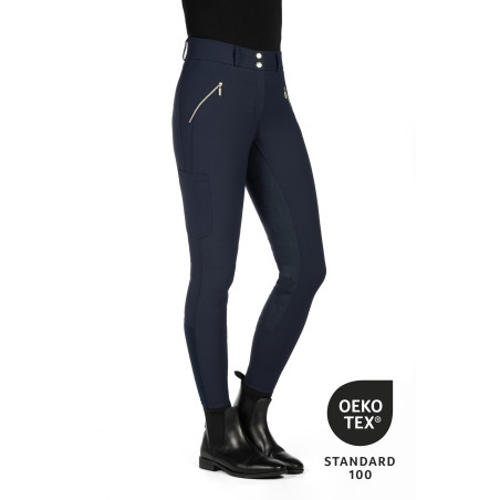 Calça HKM Lia cintura alta fundo 1/1 em Alos