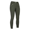 Calça HKM Lia cintura alta fundo 1/1 em Alos - Verde-oliva