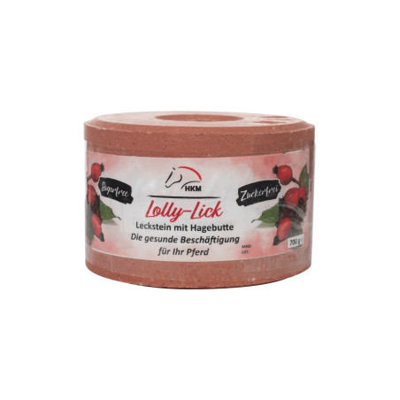 Pedra de sal HKM aromatizada Lolly Lick Églantie