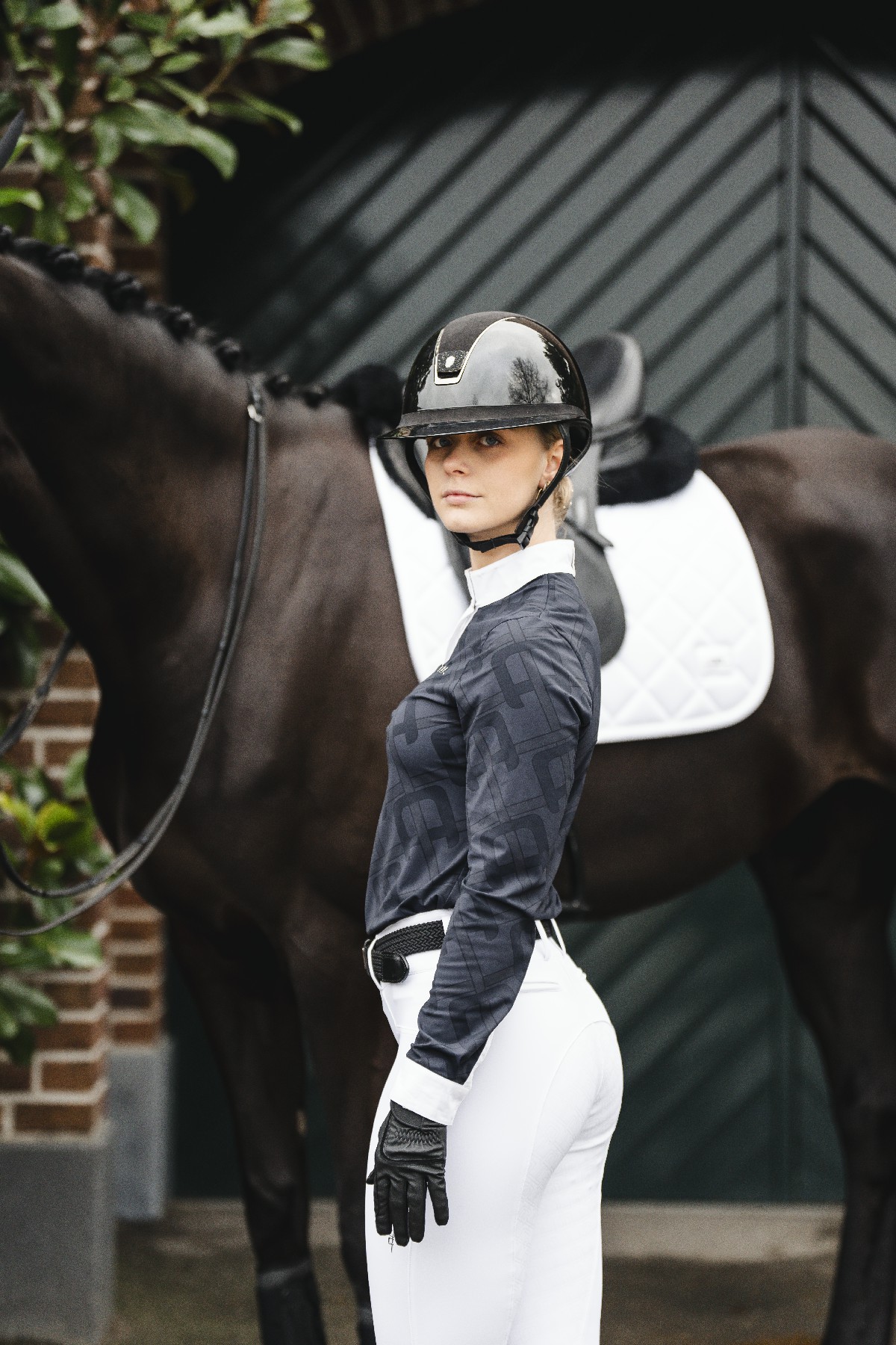 Calça Horseware AA Allora com assento completo Branco