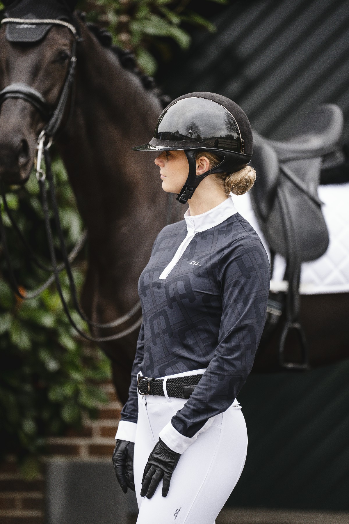 Calça Horseware AA Allora com assento completo Branco