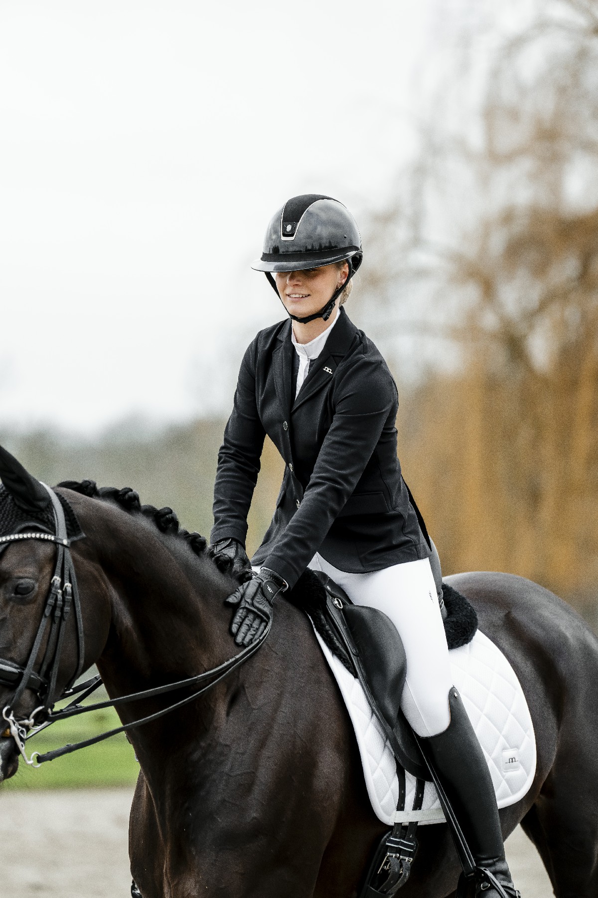 Calça Horseware AA Allora com assento completo Branco