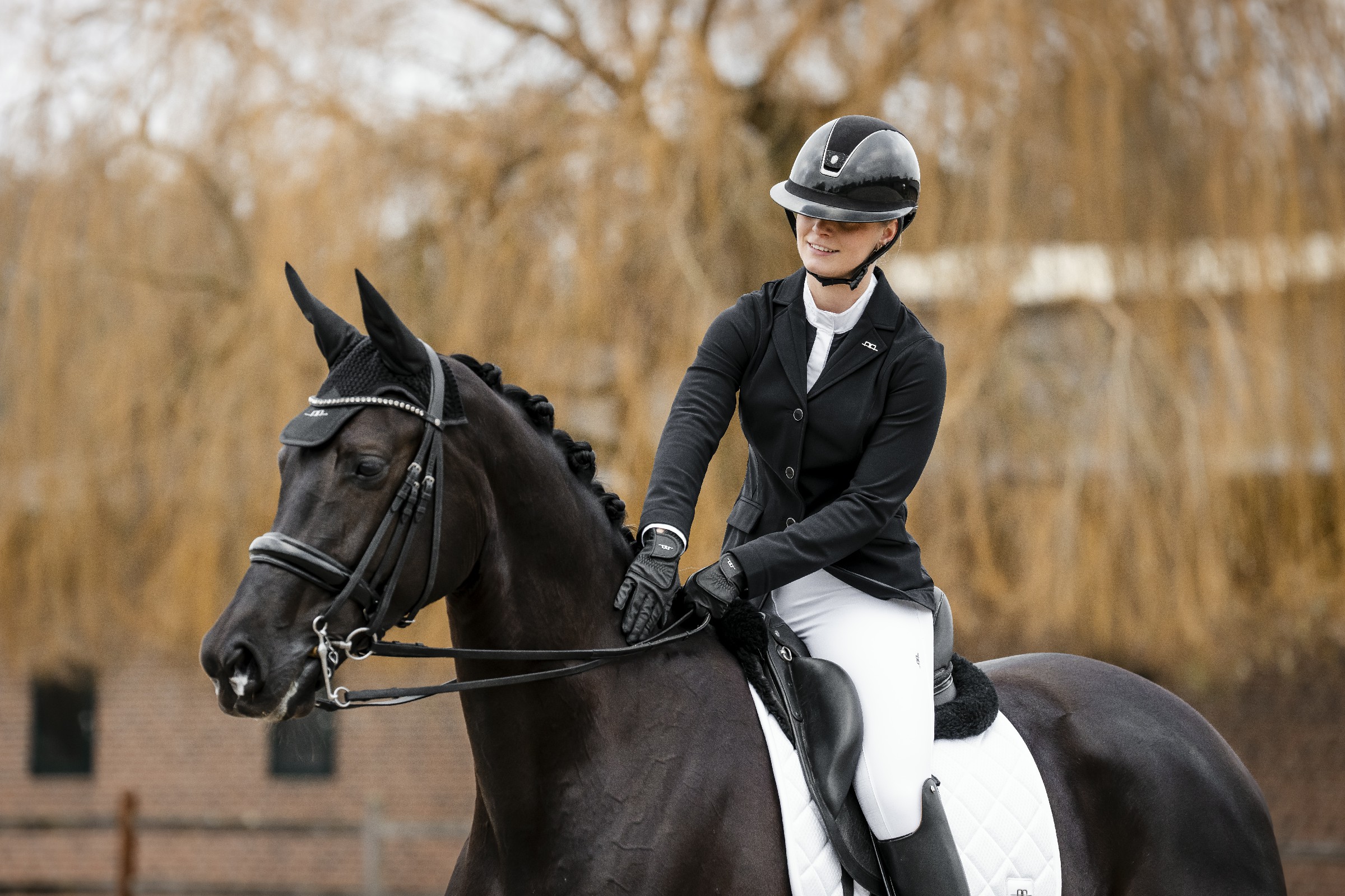Calça Horseware AA Allora com assento completo Branco
